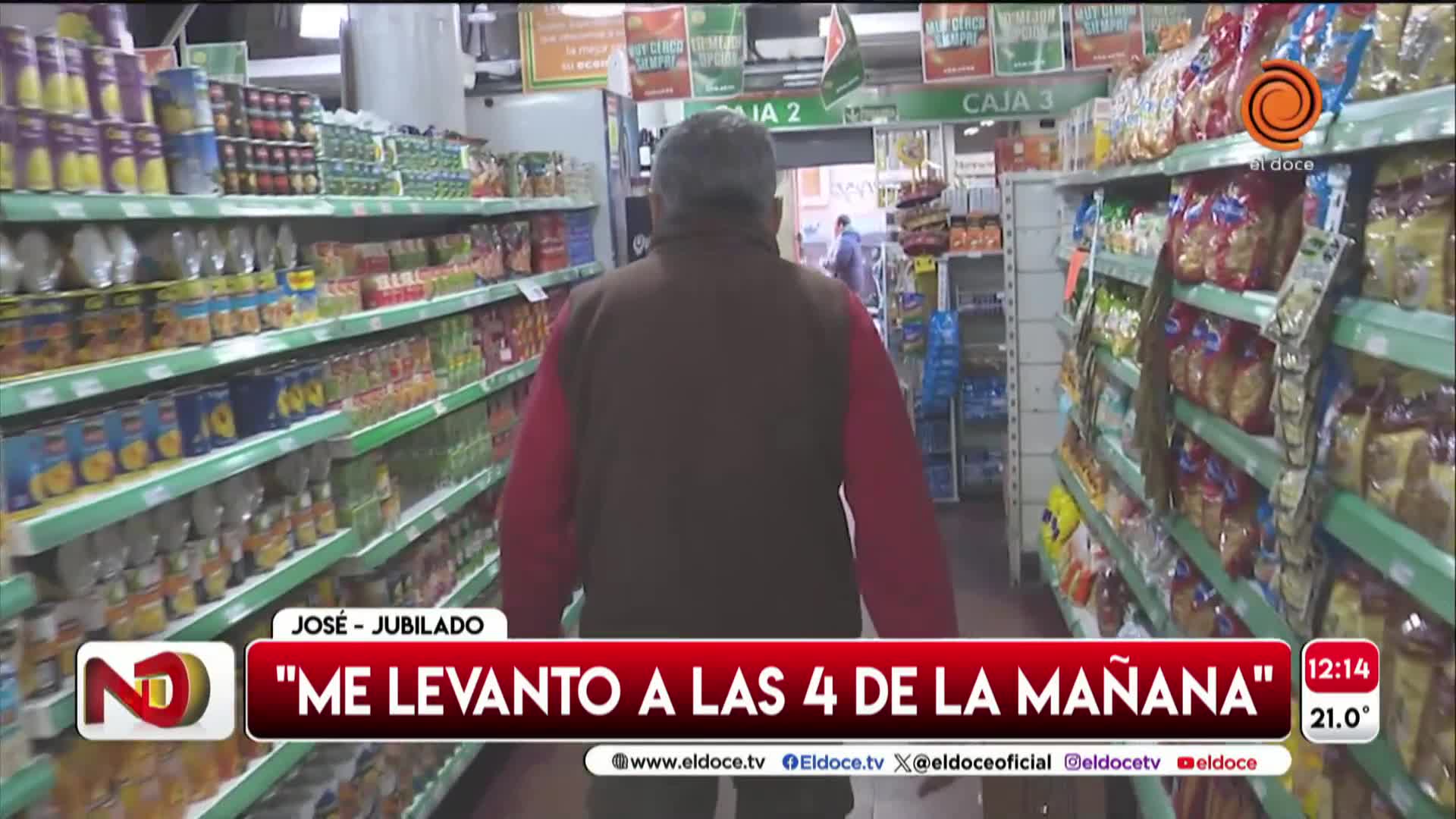 Tiene 75 años y sigue trabajando porque la jubilación no le alcanza