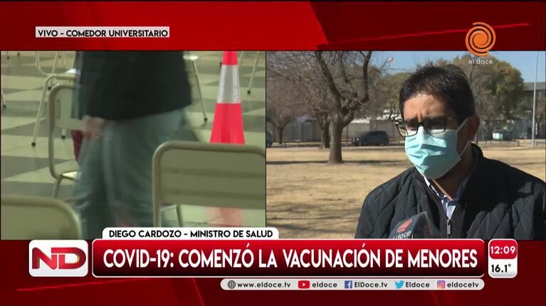 Cardozo habló de la vacunación a menores y la Sputnik V