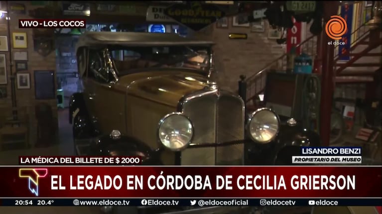 La historia del auto con el que Cecilia Grierson se instaló en Córdoba
