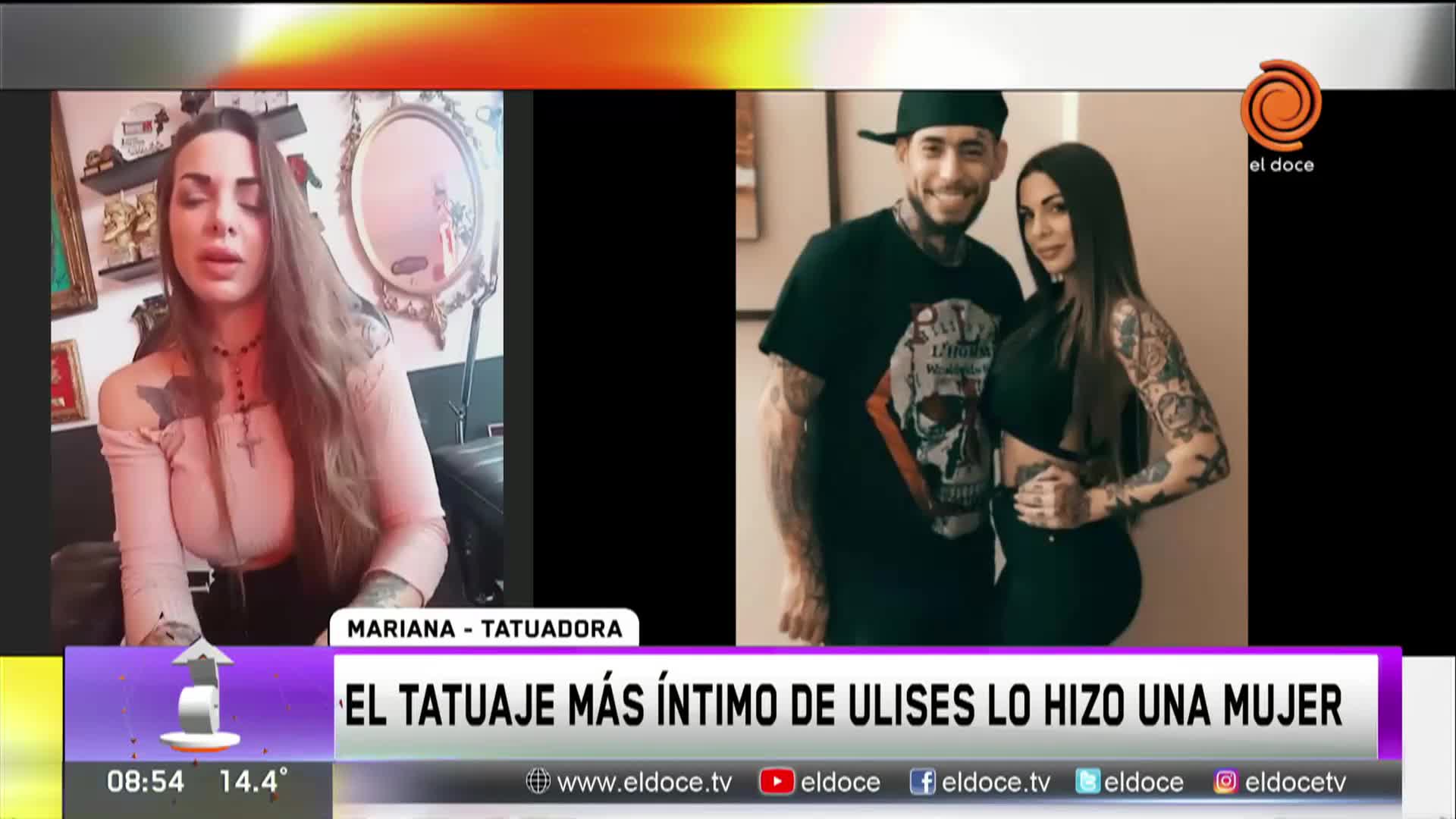 Habló la tatuadora del pene de Ulises Bueno