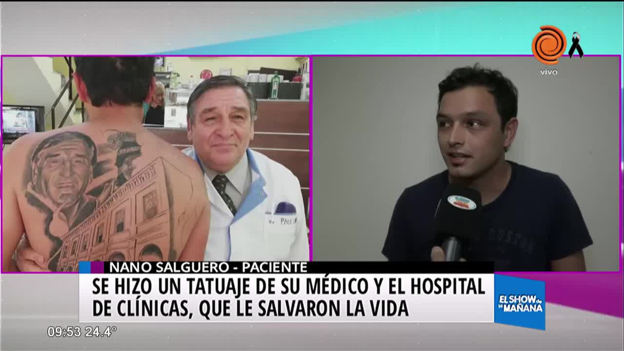 Se tatuó el rostro de su médico