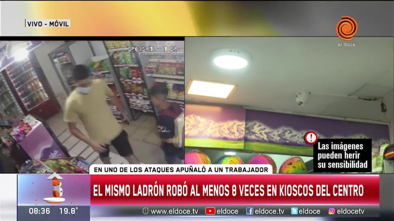 Un ladrón que robó al menos 8 veces en la misma zona
