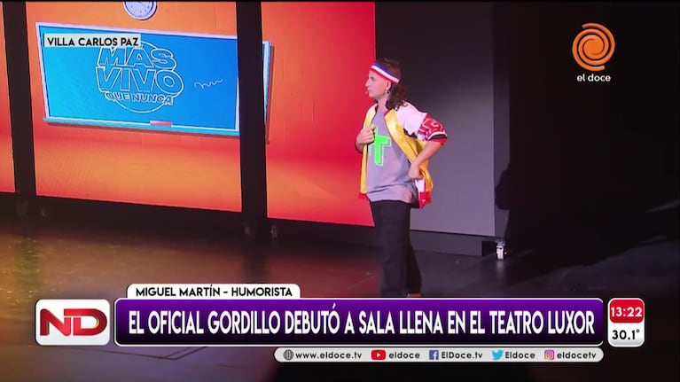 El Oficial Gordillo debutó en Carlos Paz: su deseo para esta temporada