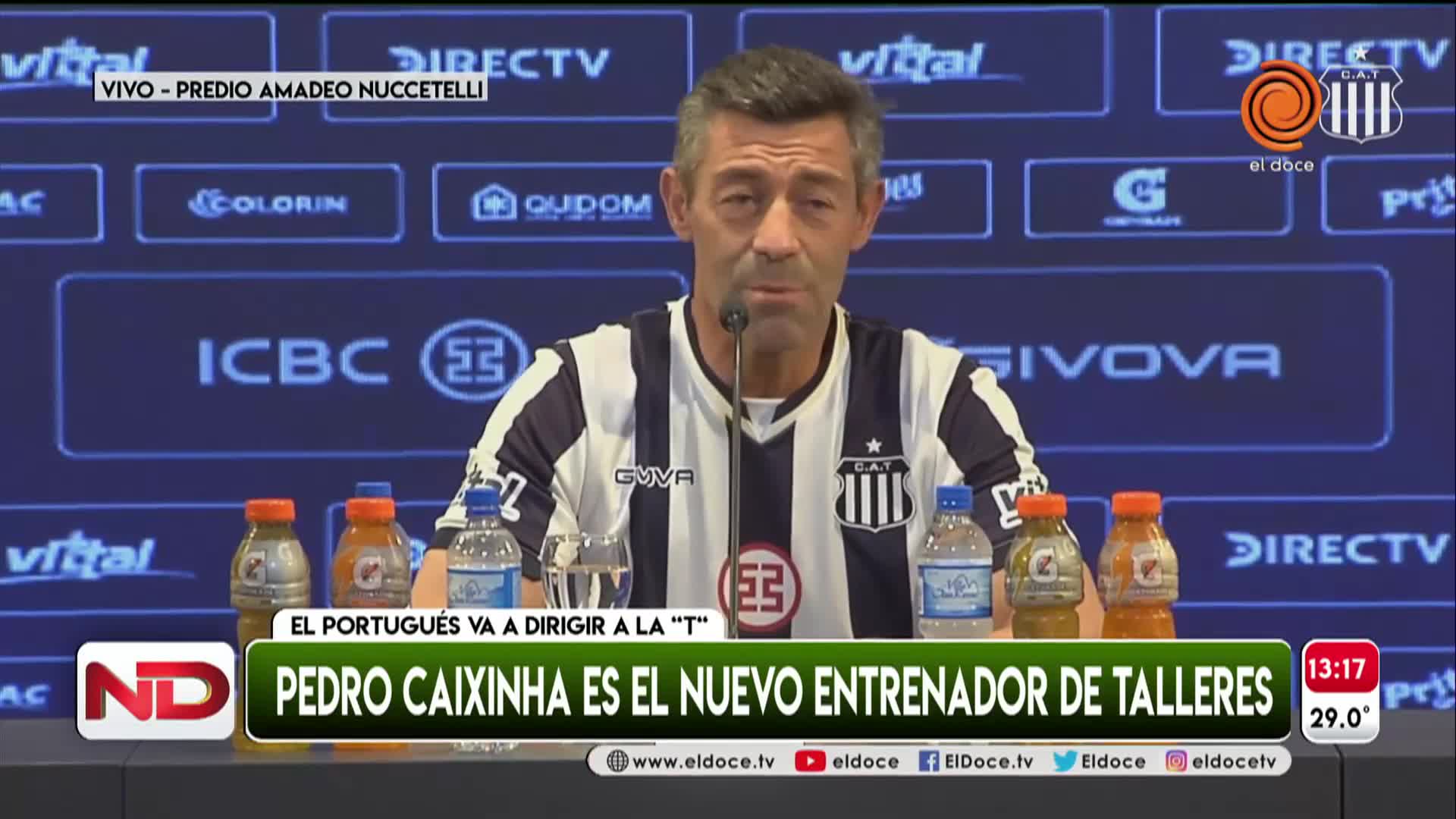 Conferencia del nuevo DT de Talleres: "Vamos a ir por todo"