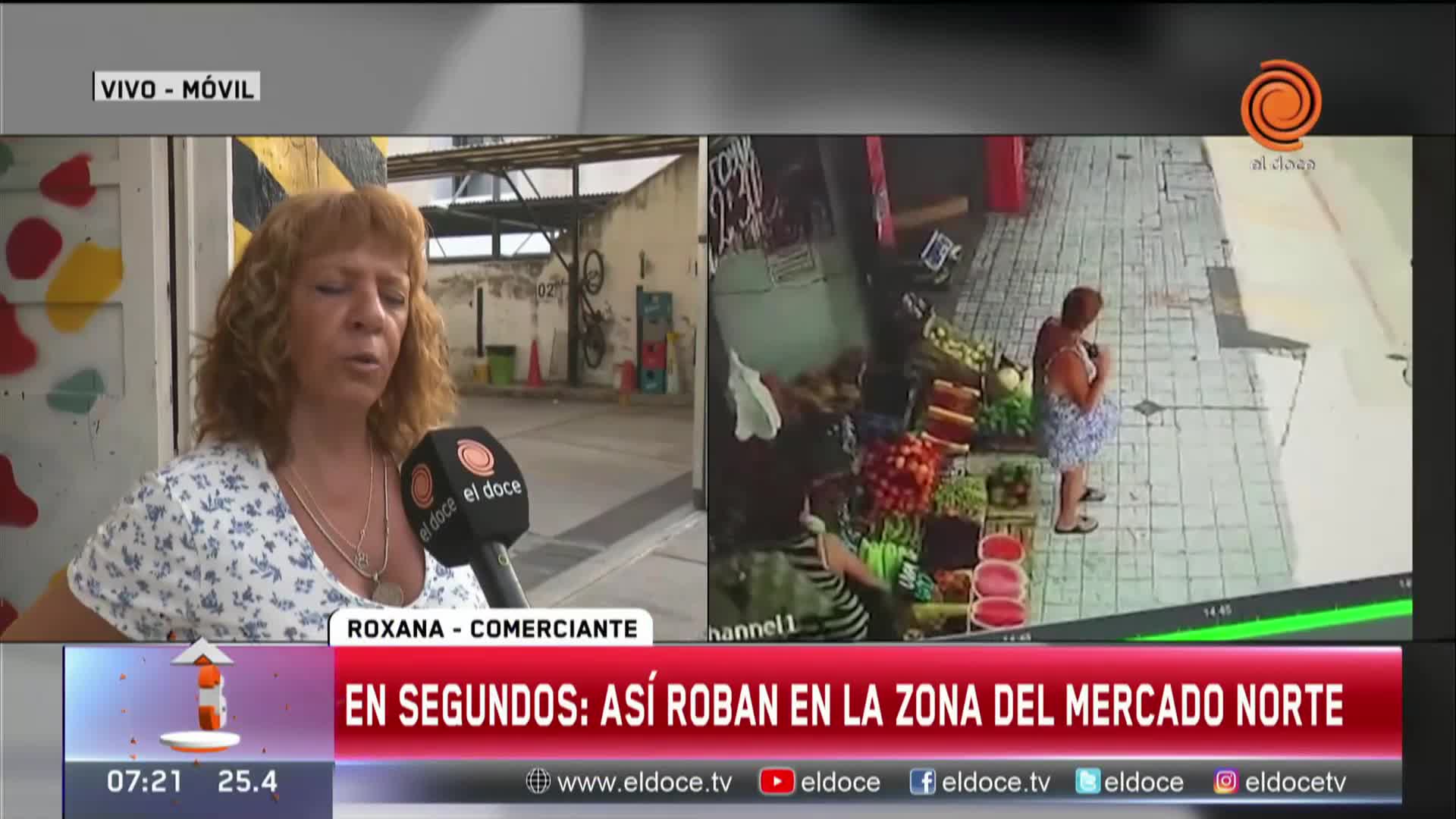 Le arrebató la cadenita a una mujer en el Mercado Norte