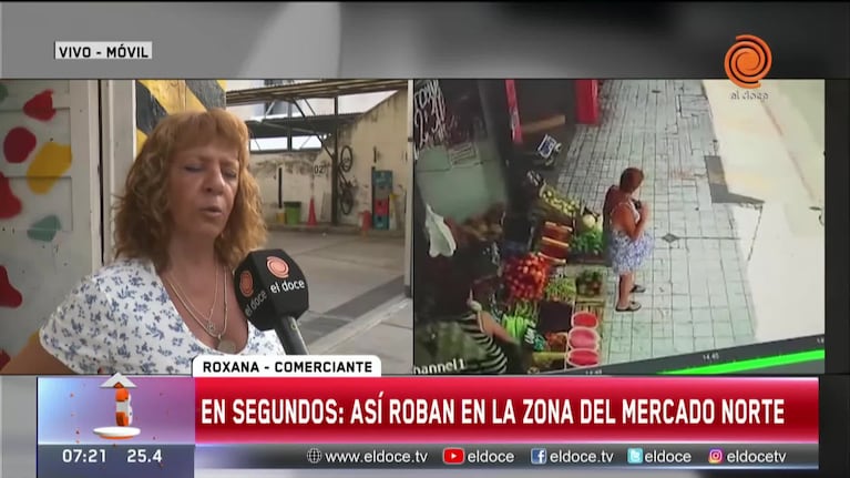 Le arrebató la cadenita a una mujer en el Mercado Norte