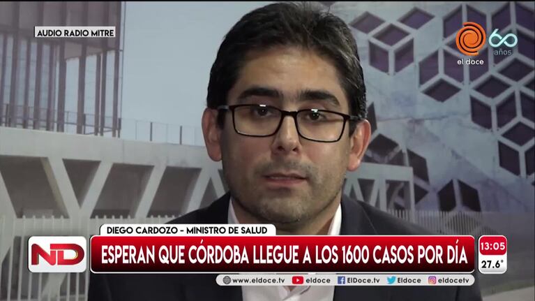El ministro de Salud dijo que esperan picos de 1600 casos por día