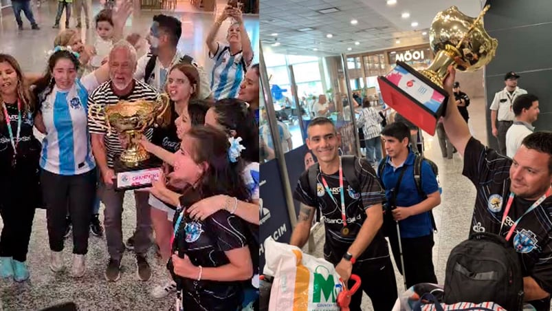 Las Murciélagas volvieron a Córdoba tras consagrarse bicampeonas del mundo
