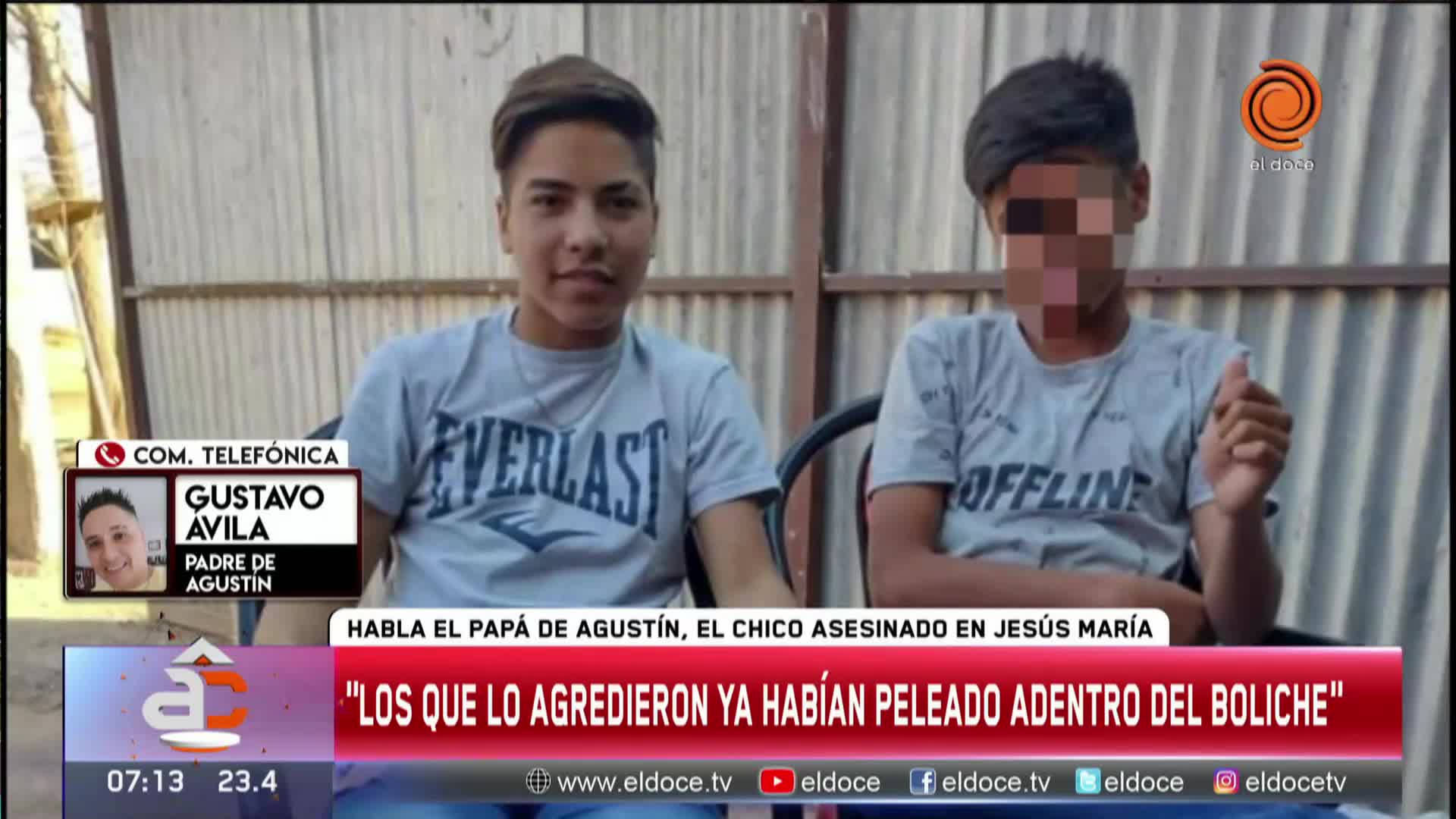 Crimen en Jesús María: el papá de Agustín exigió justicia