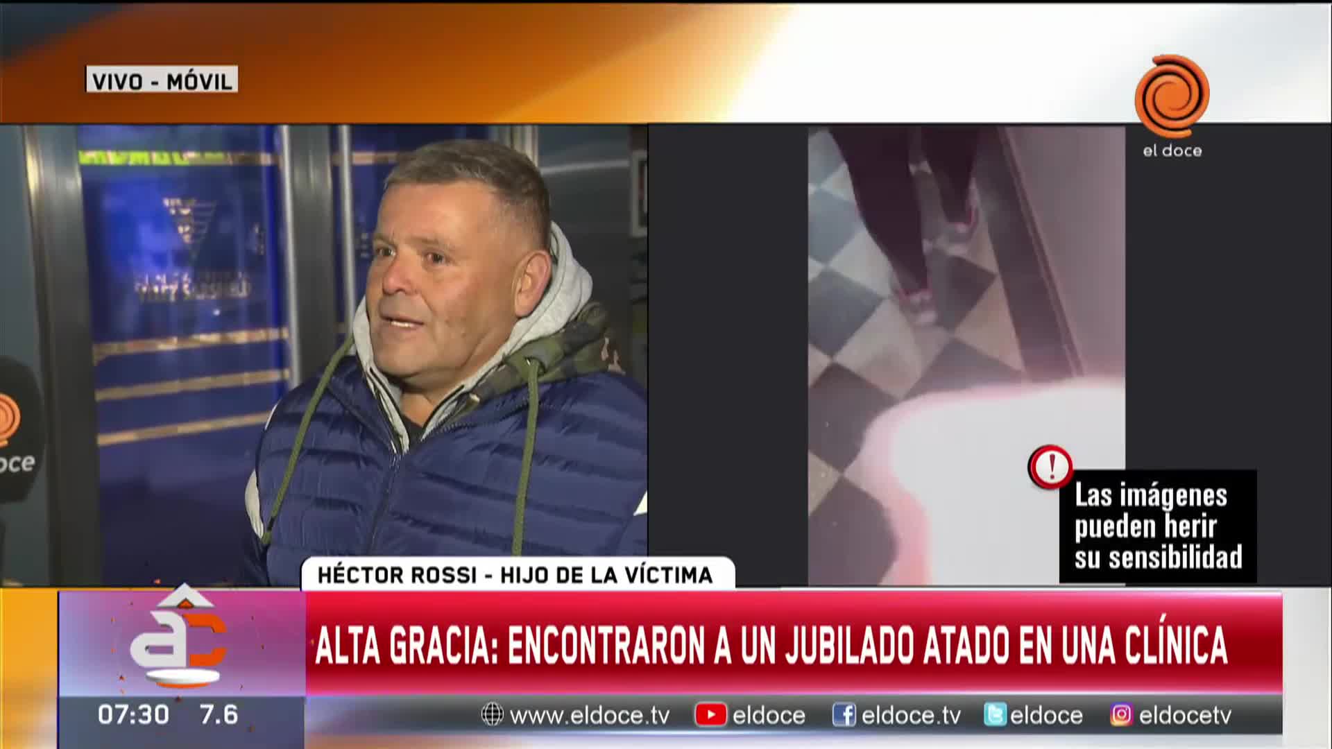 La salud del jubilado en el Sanatorio Alta Gracia: “La enfermera nos mintió siempre"