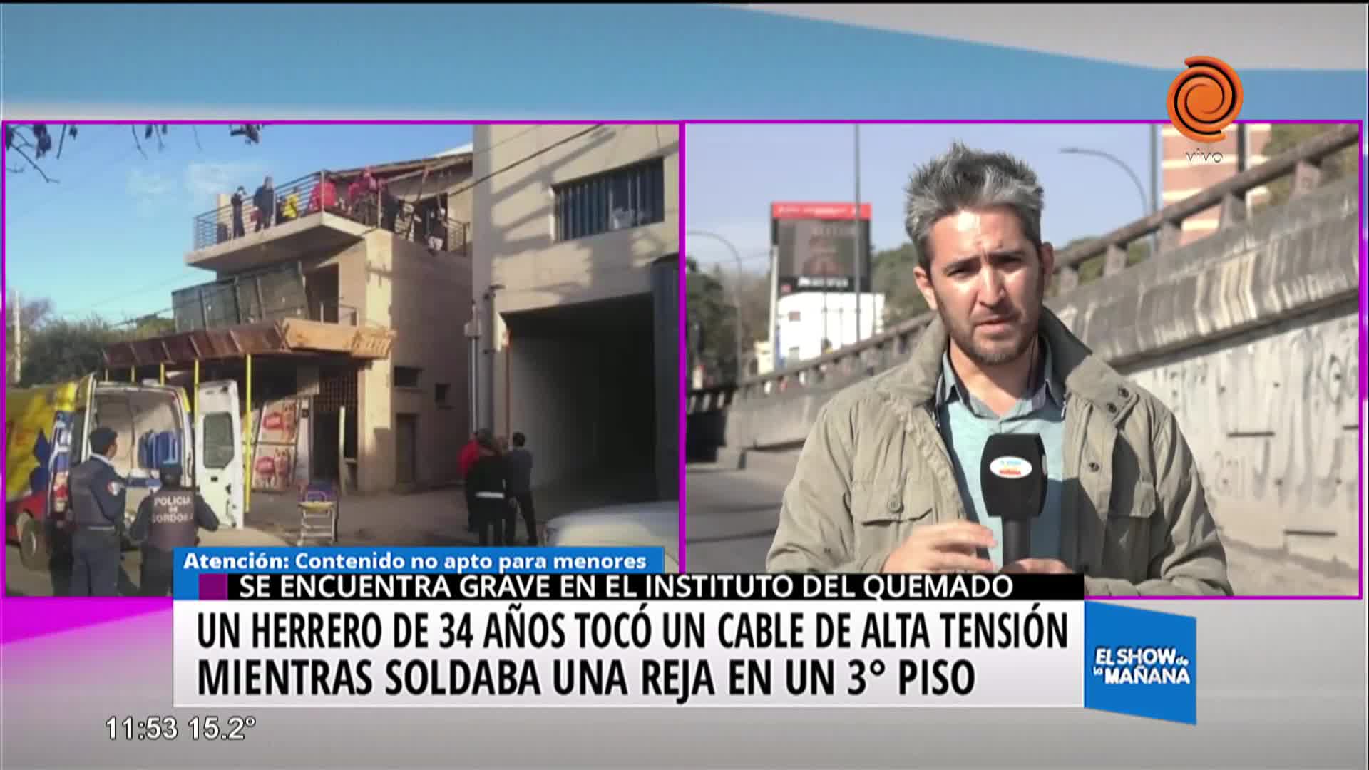 Un obrero está grave tras una descarga eléctrica