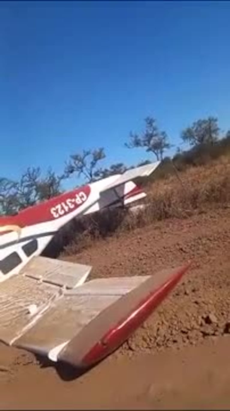 Cayó una avioneta narco en Chaco