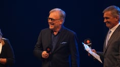 Lalo Freyre y Jorge Cuadrado  ovacionados por el público 