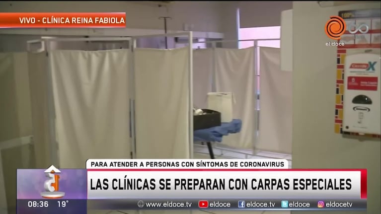 Coronavirus: la Reina Fabiola se prepara con una carpa especial