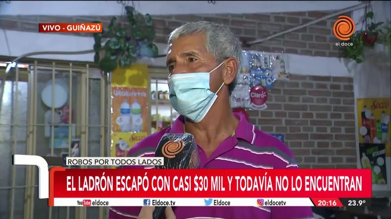 El relato del hombre apuñalado por un ladrón