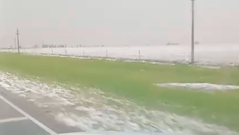 Granizo en Córdoba después de un jueves de calor extremo