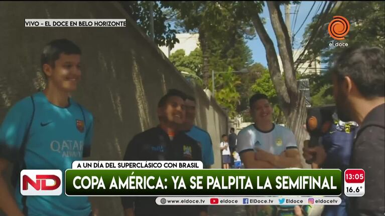 Duelo de jueguitos entre un argentino y un brasilero