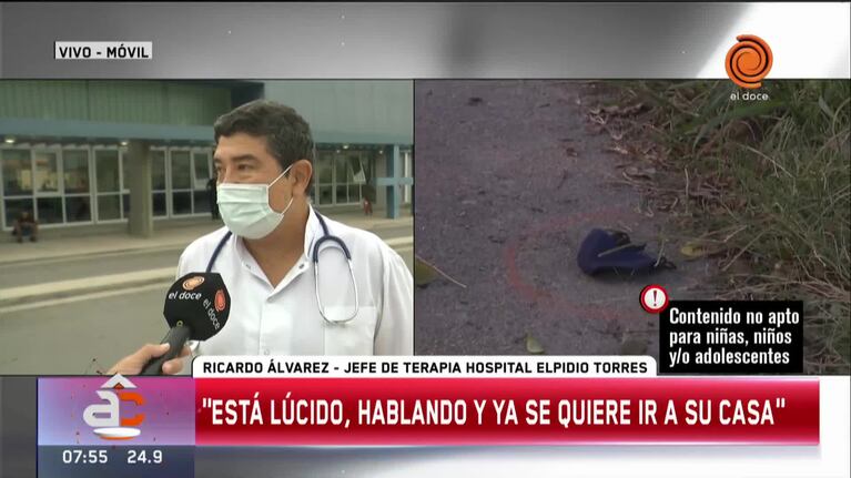Adolescente baleado por una bici: el favorable pronóstico de los médicos