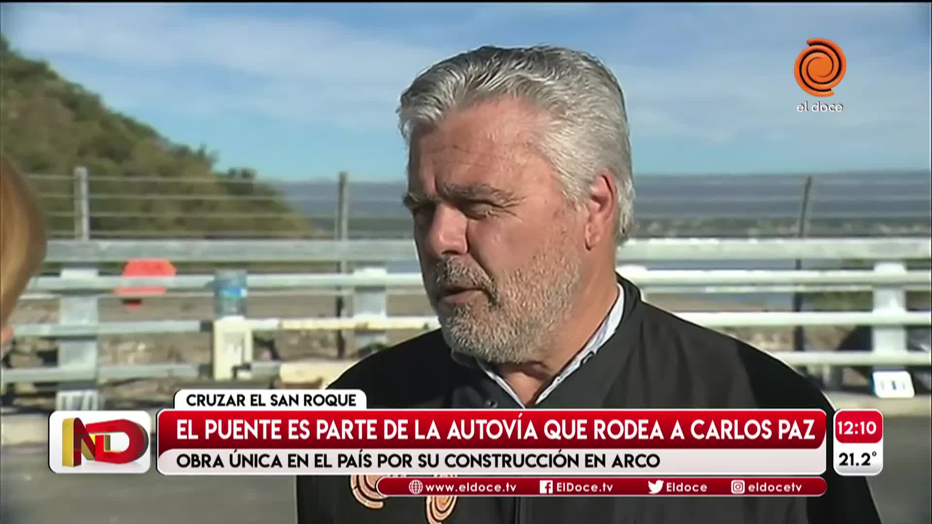 Está listo el puente de la Autovía Punilla sobre el San Roque