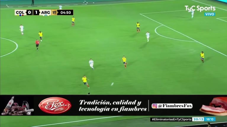 Los goles de Romero y Paredes ante Colombia