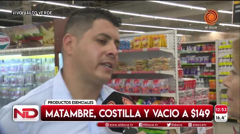Los cortes de la carne en las góndolas de los precios esenciales