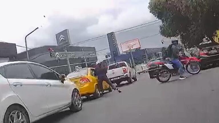 El anterior intento de robo de los motochoros de la Cañada