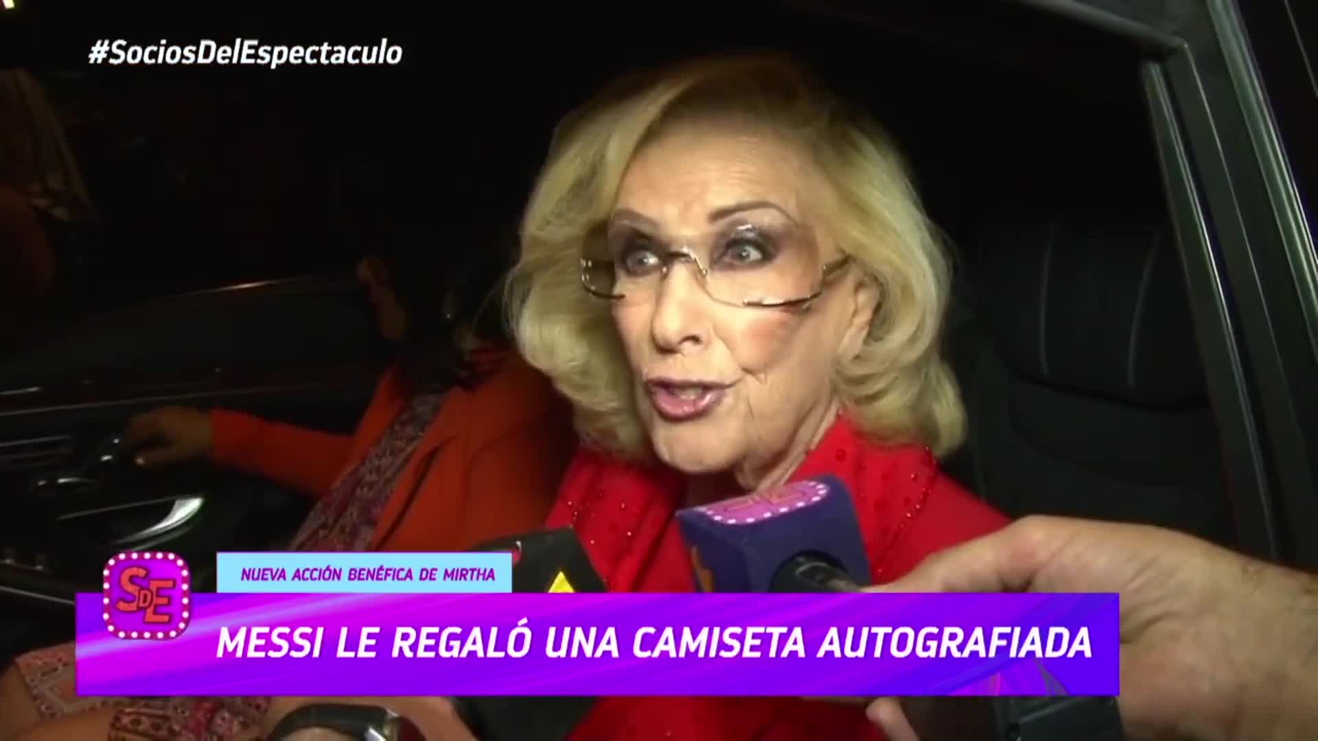 El regalo de Messi a Mirtha Legrand