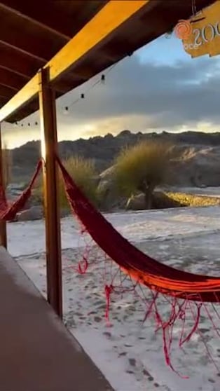 Las Altas Cumbres se pintaron de blanco