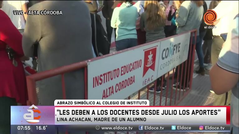 Reclamo en el Instituto Educativo Alta Córdoba