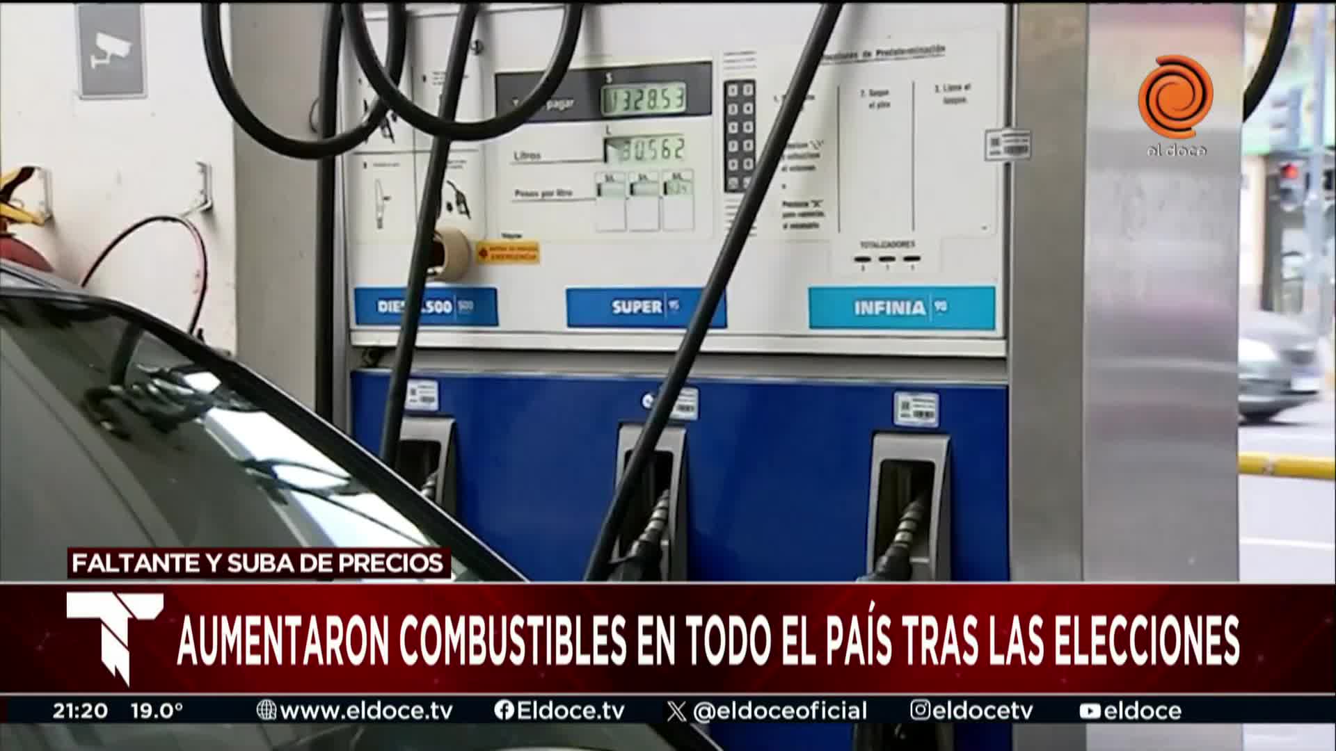 Subas en combustibles tras las elecciones