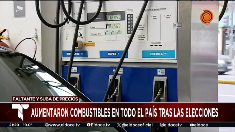 Subas en combustibles tras las elecciones