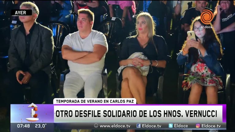 El desfile solidario de los hermanos Vernucci