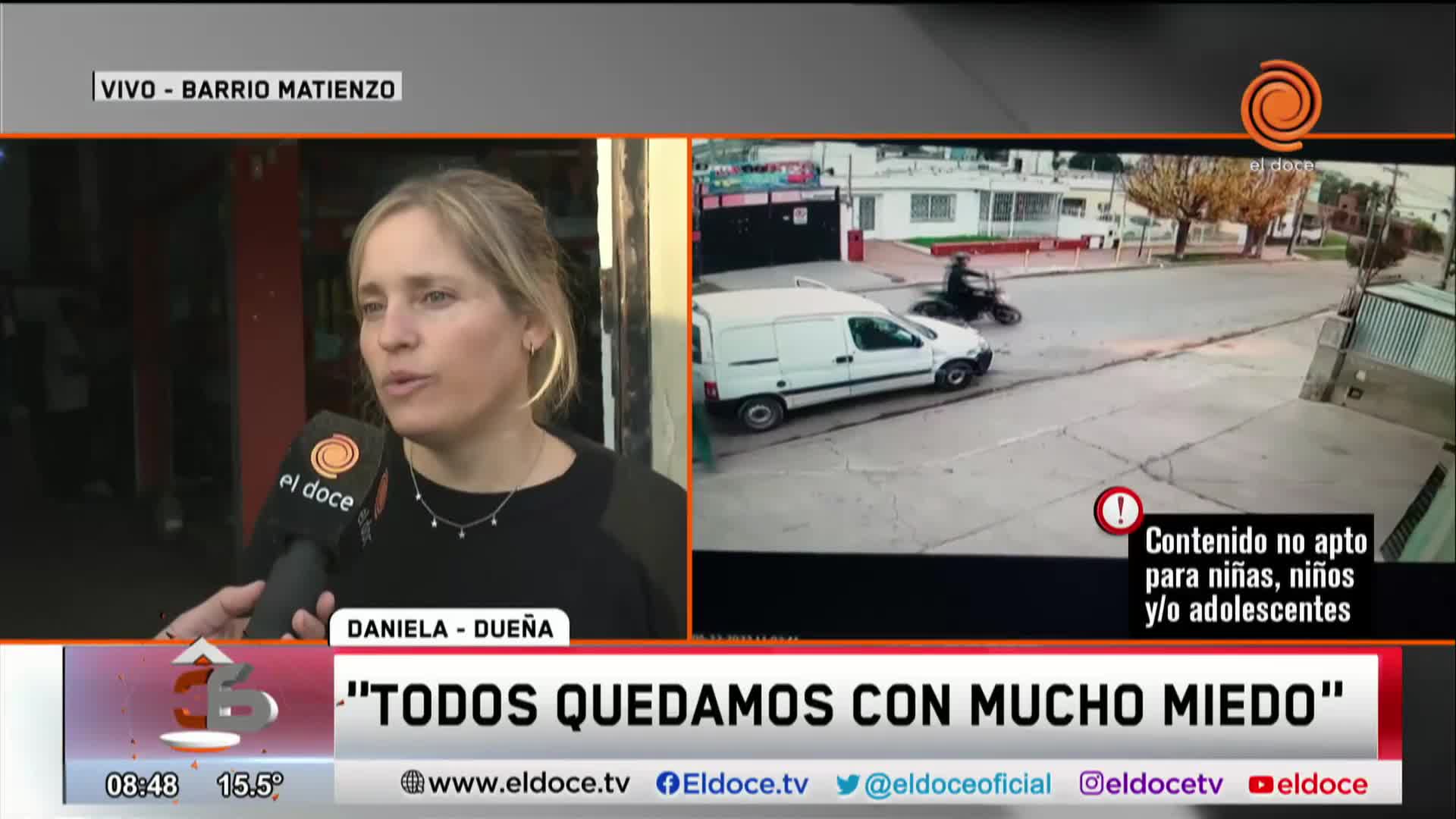 “Los vecinos quedaron con mucho miedo”