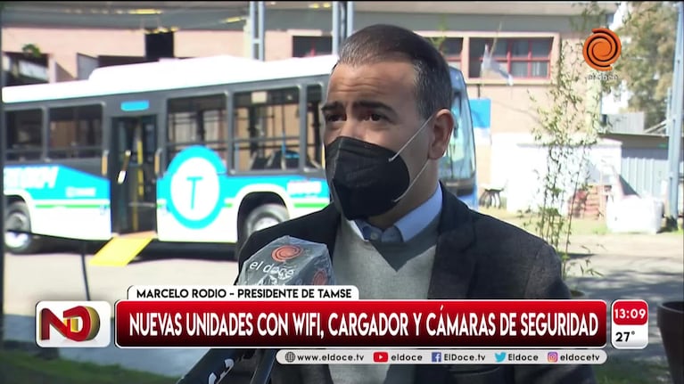Córdoba: Tamse presentó nuevos colectivos con Wi-Fi y USB para cargar celulares