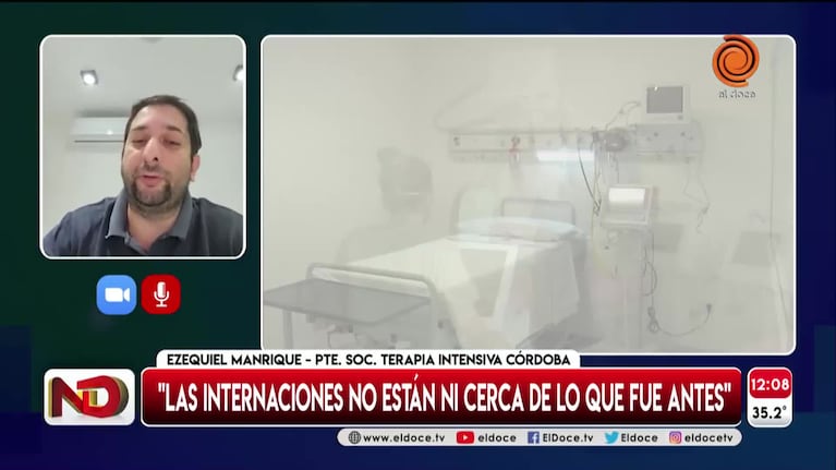 “Hay pacientes internados por otra cosa, que además tienen Covid”