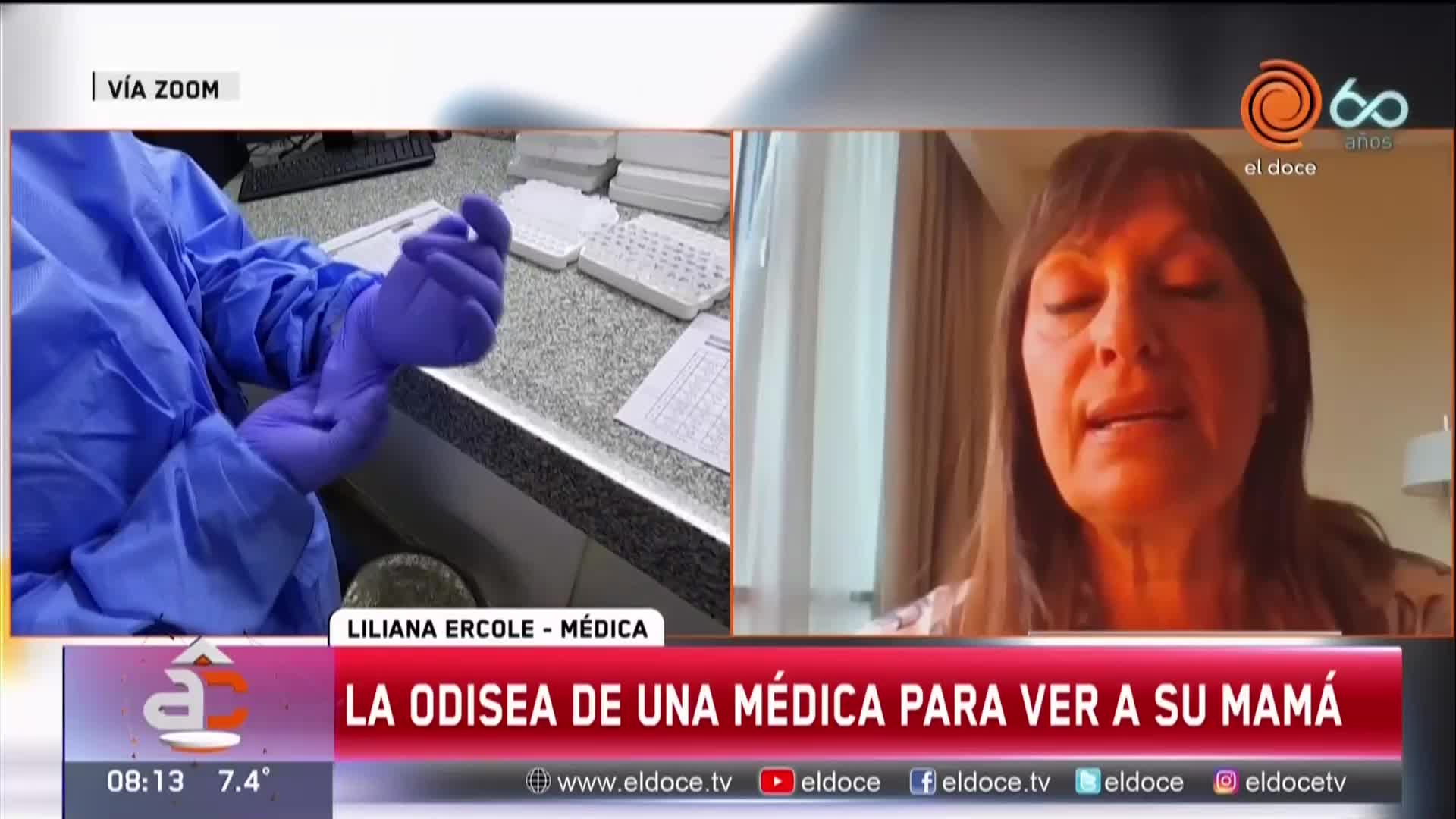 Una médica cordobesa pide despedirse de su mamá que está muy grave