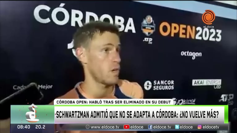 Schwartzman perdió y se despidió de Córdoba