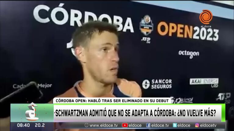 Schwartzman perdió y se despidió de Córdoba