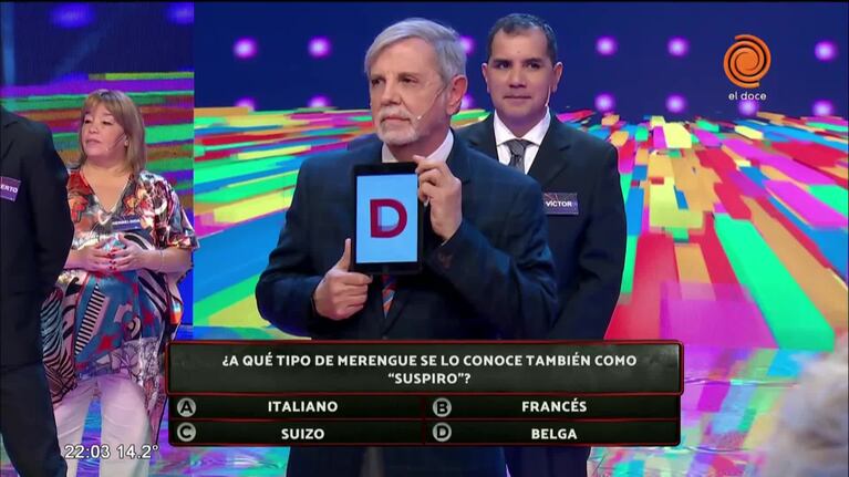 Hugo se llevó dos millones de pesos en Los 8 Escalones
