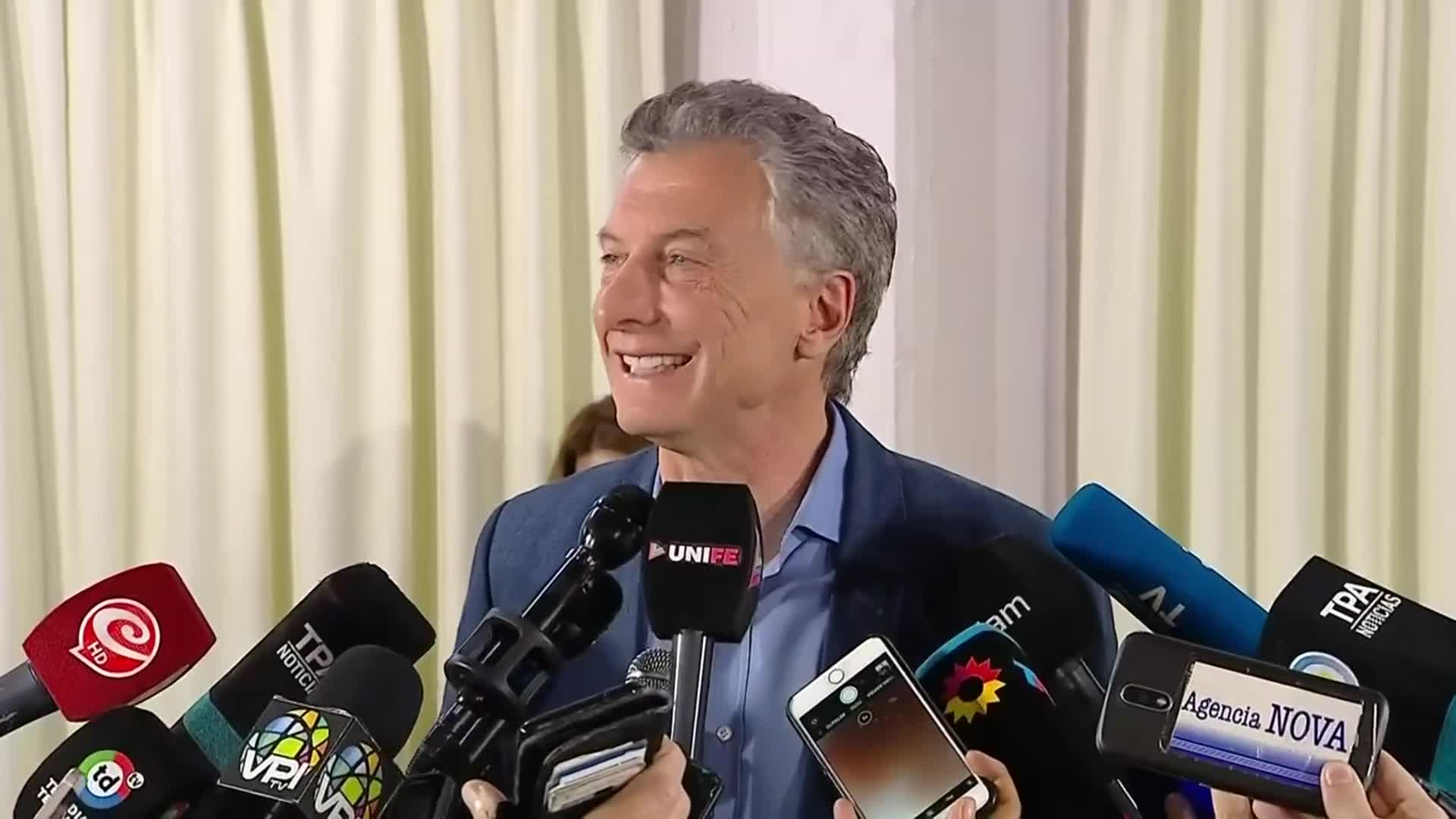 Macri habló tras votar y dijo que está "ansioso"