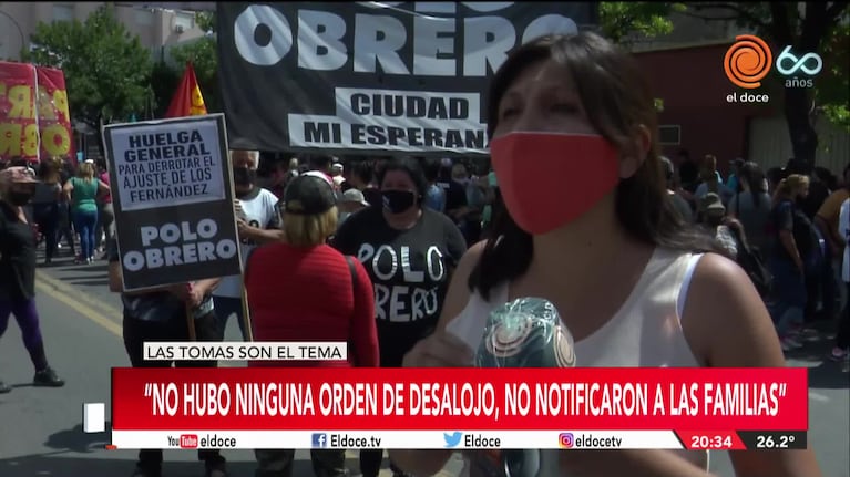 Usurpación y desalojo: para la legisladora detenida fue ilegal