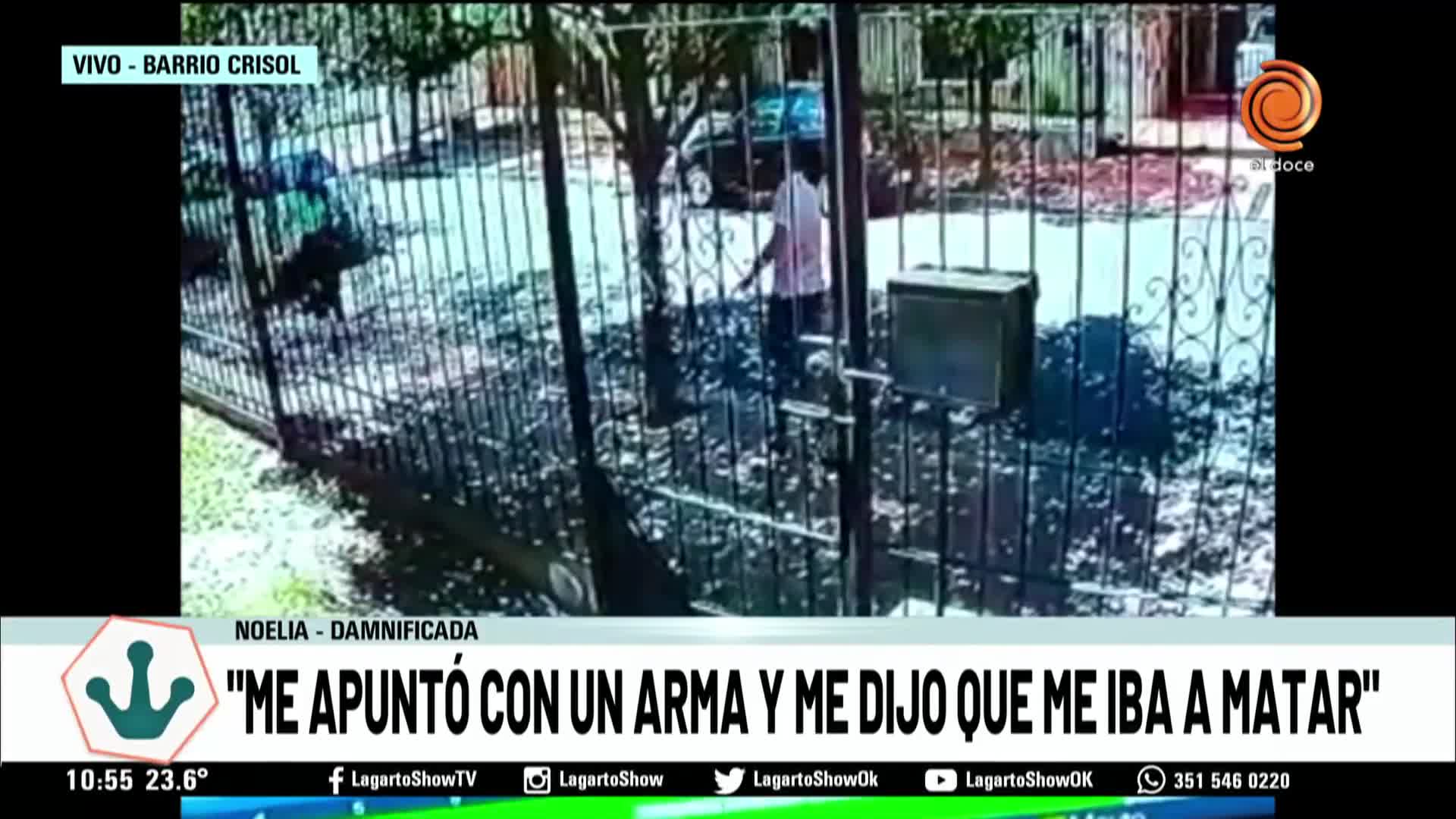 Iba con su hijo y un ladrón los apuntó con un arma