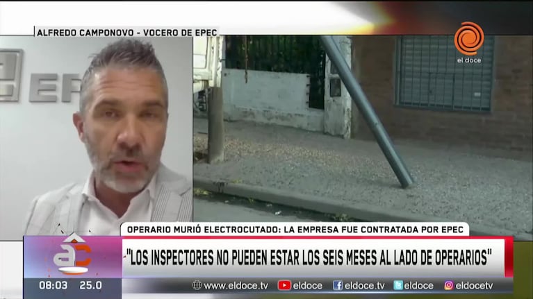 La respuesta de Epec tras la muerte de un operario