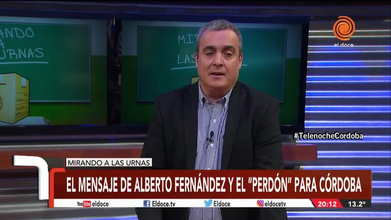 Alberto Fernandez llamó a pedir perdón a los cordobeses