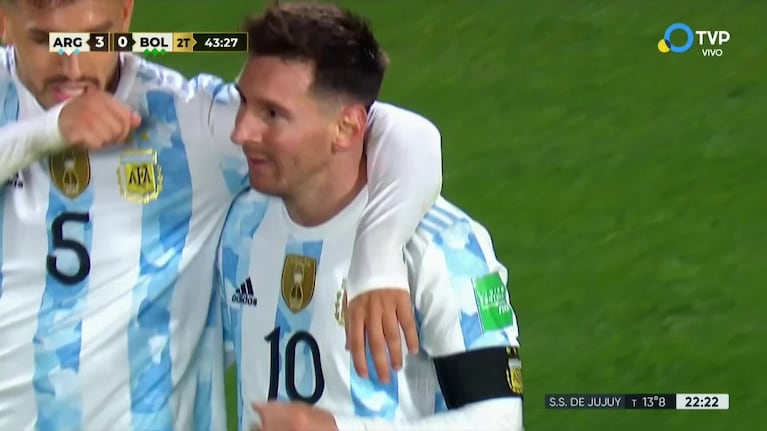 Triplete de Messi para sentenciar la goleada Argentina
