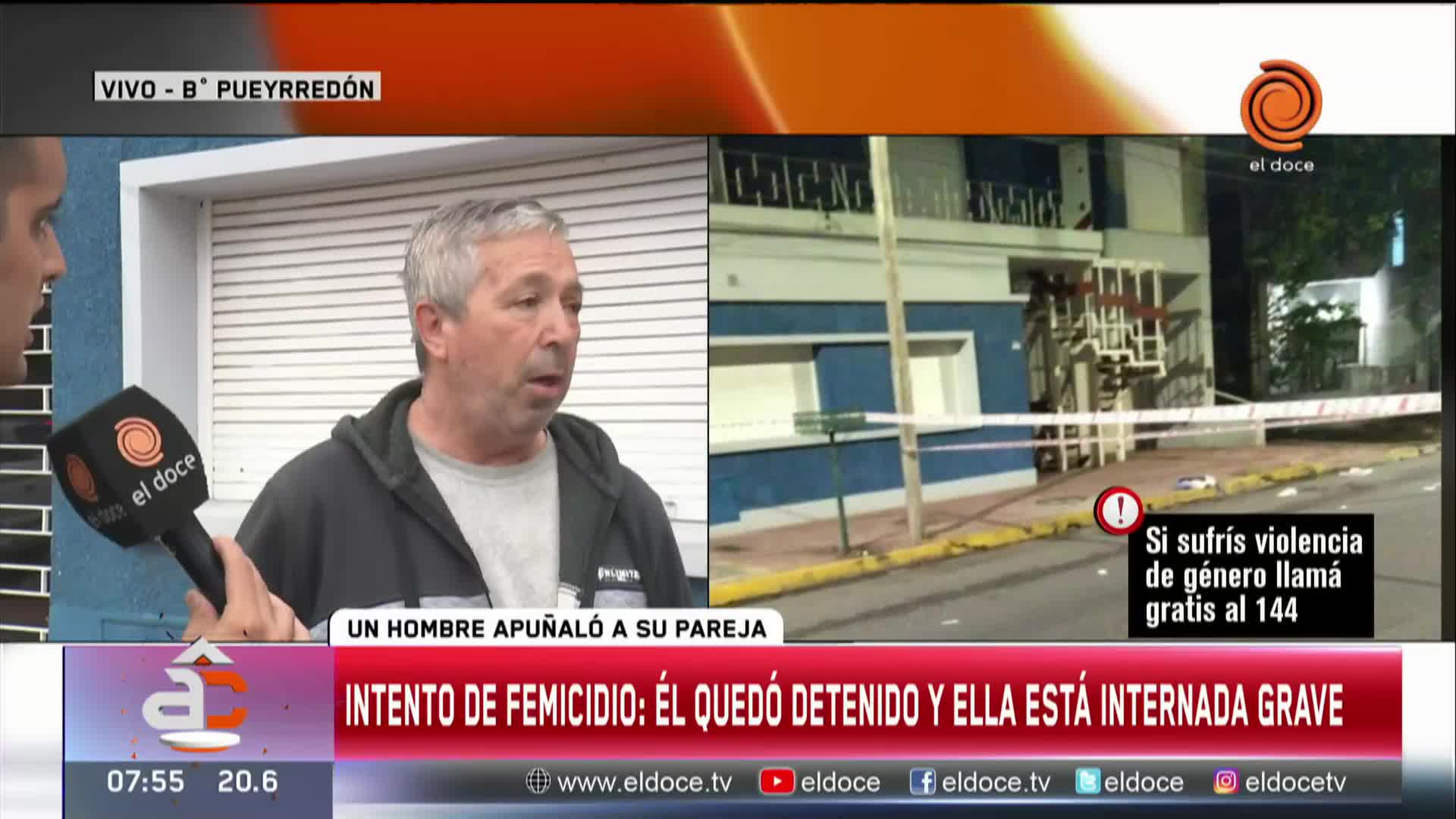 Hirió a su pareja con un cuchillo en el cuello y la joven perdió mucha sangre