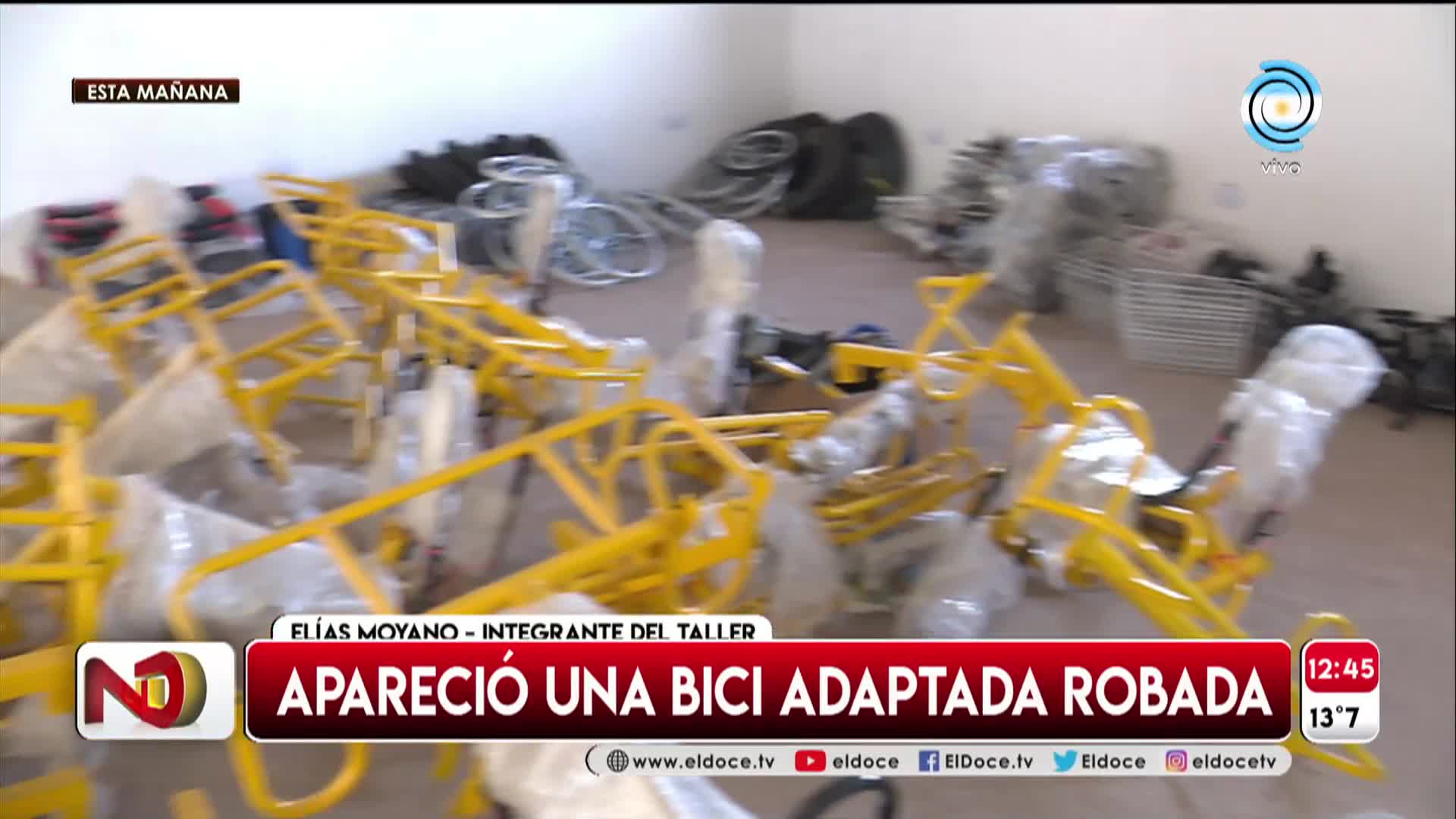 Apareció abandonada la bici adaptada que robaron de una fundación