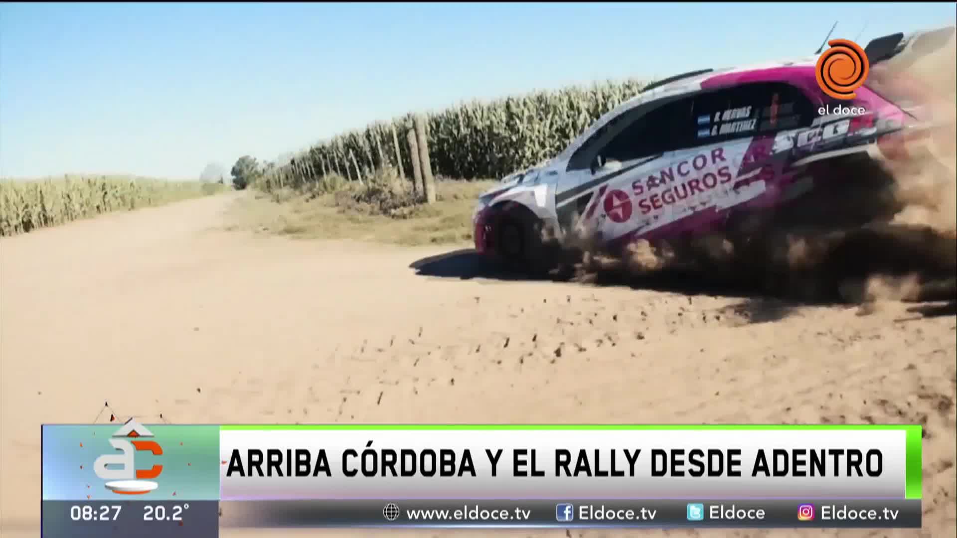 Rally Argentina: Nolo Sánchez se subió a un auto de competición