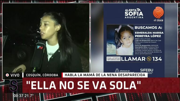 El desesperado pedido de Tania, la madre de Esmeralda