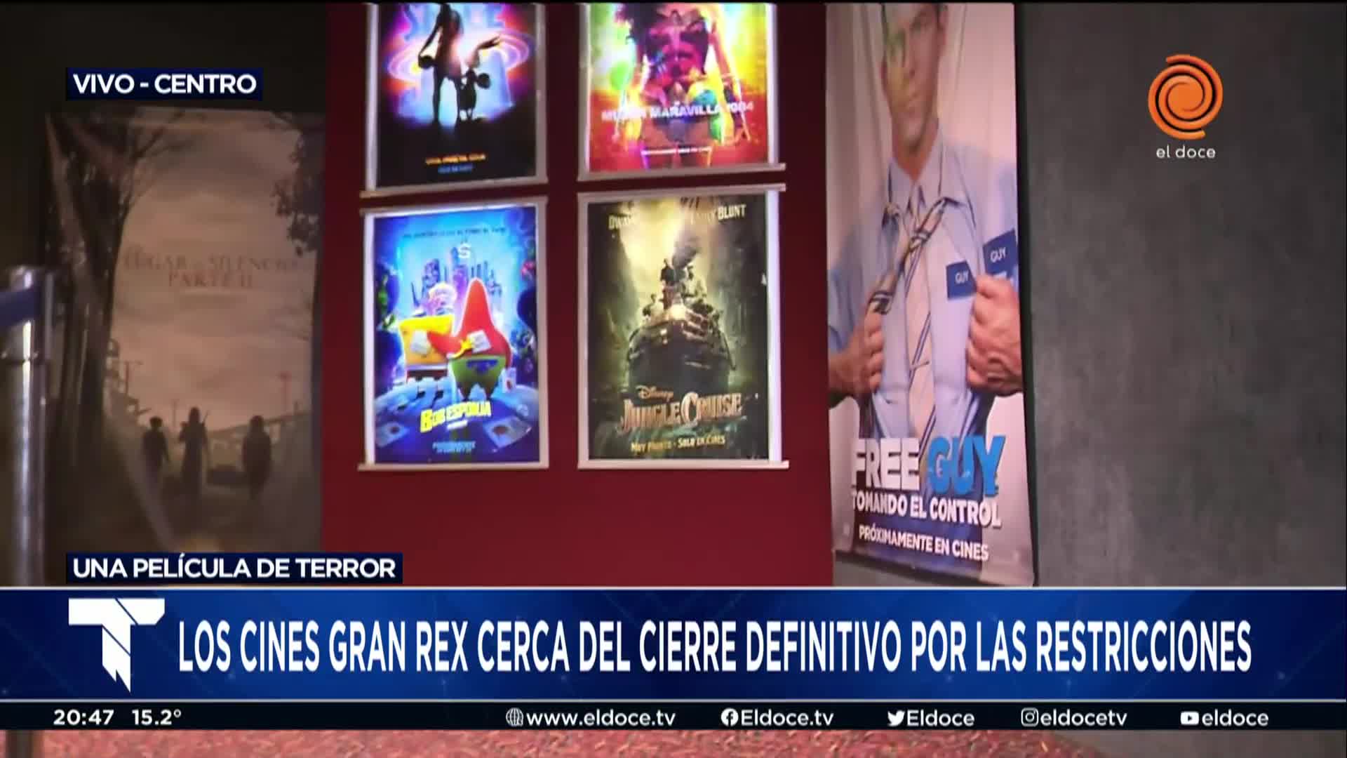 Por las restricciones, los cines Gran Rex evalúan el cierre definitivo 